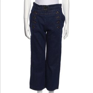 Chloe high waisted cropped jeans